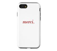Inscription française Merci Paris Vacances Français Citation Coque pour iPhone SE (2020) / 7/8