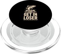 Inscription « Get in Loser » - Amusante - Vintage - en Forme de Poisson PopSockets PopGrip pour MagSafe