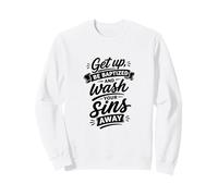 Inscription « Get Up Be Baptized and Wash Sins Away » Sweatshirt