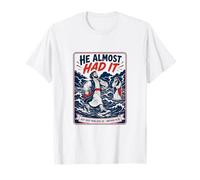 Inscription « He Almost Had It Just Keep Your Eyes Up » T-Shirt