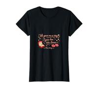 Inscription « He Gave Me a Ring I Gave Him Two Kisses » T-Shirt