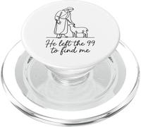 Inscription « He Left The 99 to Find Me » PopSockets PopGrip pour MagSafe
