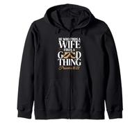 Inscription « He Who Finds A Wife Finds A Good Thing » Sweat à Capuche