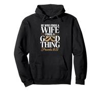 Inscription « He Who Finds A Wife Finds A Good Thing » Sweat à Capuche