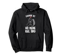 Inscription « Home is Wo Meine Igel Sind » Sweat à Capuche