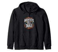 Inscription Humoristique « Architects Do It on The Table » Sweat à Capuche