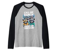 Inscription Humoristique « Call Me Ranch » Manche Raglan