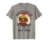 Inscription Humoristique « Grab Both Buns » - Motif bœuf de Geno T-Shirt