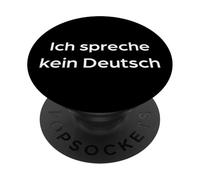 Inscription Humoristique « I Do Not Speak German » PopSockets PopGrip Adhésif