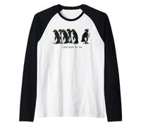 Inscription Humoristique « I Just Gotta Be Me Rockhopper Penguin » Manche Raglan