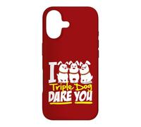 Inscription Humoristique I Triple Dog Dare You Coque pour iPhone 17