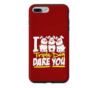 Inscription Humoristique I Triple Dog Dare You Coque pour iPhone 7 Plus/8 Plus