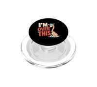 Inscription Humoristique « I'm Over This Annoyed Giraffe » PopSockets PopGrip pour MagSafe
