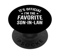 Inscription Humoristique « I'm The Favorite Son in Law » PopSockets PopGrip Adhésif