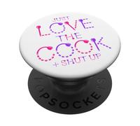 Inscription Humoristique Just Love The Cook Shut Up PopSockets PopGrip Adhésif