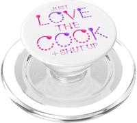 Inscription Humoristique Just Love The Cook Shut Up PopSockets PopGrip pour MagSafe