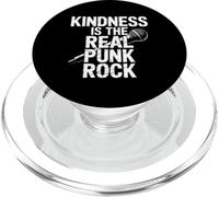 Inscription Humoristique « Kindness is The Real Punk Rock » pour Homme et Femme PopSockets PopGrip pour MagSafe