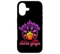 Inscription Humoristique « Less Drama More Yoga » Coque pour iPhone 17