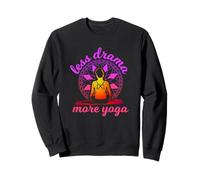 Inscription Humoristique « Less Drama More Yoga » Sweatshirt