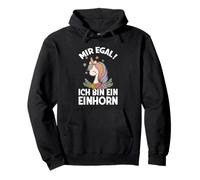 Inscription humoristique « Mir Egal Ich bin Ein Einhorn » Sweat à Capuche