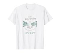 Inscription Humoristique pour Perdre du Poids, Exercices de santé et de Remise en Forme T-Shirt Graphique avec Valeur, Homme, Blanc, L