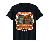 Inscription Humoristique What Happens in The Escape Room Stays Lover T-Shirt