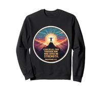 Inscription « I Can Do All This Through Him Who Gives Me Strength » Sweatshirt