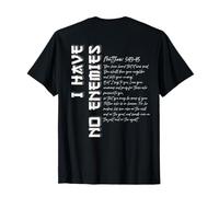 Inscription « I Have No Enemies » de Style Japonais T-Shirt