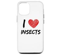 Inscription « I Love Insects » avec cœur Coque pour iPhone 12/12 Pro