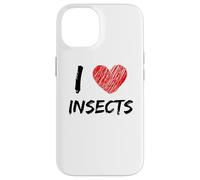 Inscription « I Love Insects » avec cœur Coque pour iPhone 14