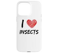 Inscription « I Love Insects » avec cœur Coque pour iPhone 15 Pro Max
