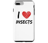 Inscription « I Love Insects » avec cœur Coque pour iPhone 7 Plus/8 Plus