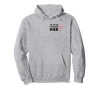 Inscription « Ich Bin Nur zum Saufen Hier Flamingo Party sauf » Sweat à Capuche