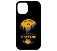 Inscription « I'm Coming to The Cottage » Coque pour iPhone 12/12 Pro