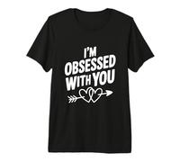 Inscription I'm Obsessed with You Cute Love T-Shirt Haut de Gamme
