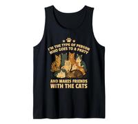 Inscription « I'm The Type Who Befriends Cats Lover » Débardeur