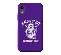 Inscription infirmière d'halloween : guérir Le Jour, hanter la Nuit Coque pour iPhone XR