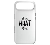 Inscription « It is What It is Catchy » Coque pour iPhone Air