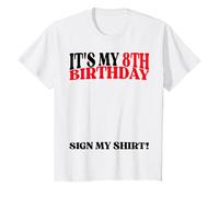 Inscription « It's My 8th Birthday Party » Amusante pour Enfants de 8 Ans T-Shirt