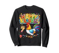 Inscription It's My Birthday Chicken Kids 7 Years Old Girl Stamping Sweatshirt