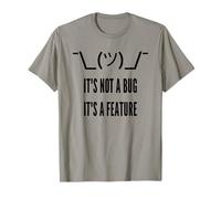 Inscription « It's Not a Bug It's a Feature » Noir T-Shirt