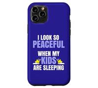 Inscription J'Ai l'air si paisible Quand Mes Enfants Parents Coque pour iPhone 11 Pro
