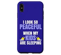 Inscription J'Ai l'air si paisible Quand Mes Enfants Parents Coque pour iPhone XS Max