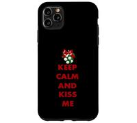 Inscription Keep Calm and Kiss Me Novelty Christmas Coque pour iPhone 11 Pro Max