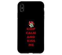 Inscription Keep Calm and Kiss Me Novelty Christmas Coque pour iPhone XS Max