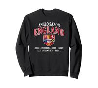 Inscription « Kingdoms of Anglo-Saxon England Shield » - Blanc vieilli Sweatshirt