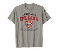Inscription « Kingdoms of Anglo-Saxon England Shield » - Blanc vieilli T-Shirt