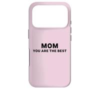 Inscription Mom You are The Best in Black Vintage Style Coque pour iPhone 17 Pro