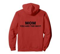 Inscription Mom You are The Best in Black Vintage Style Sweat à Capuche