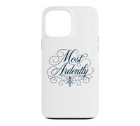 Inscription « Most Ardently Jane Austen » Bleu Marine Coque pour iPhone 13 Pro Max